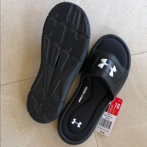 Under Armour Men’s Slide Sandals, size 10 - Picture 2 of 8